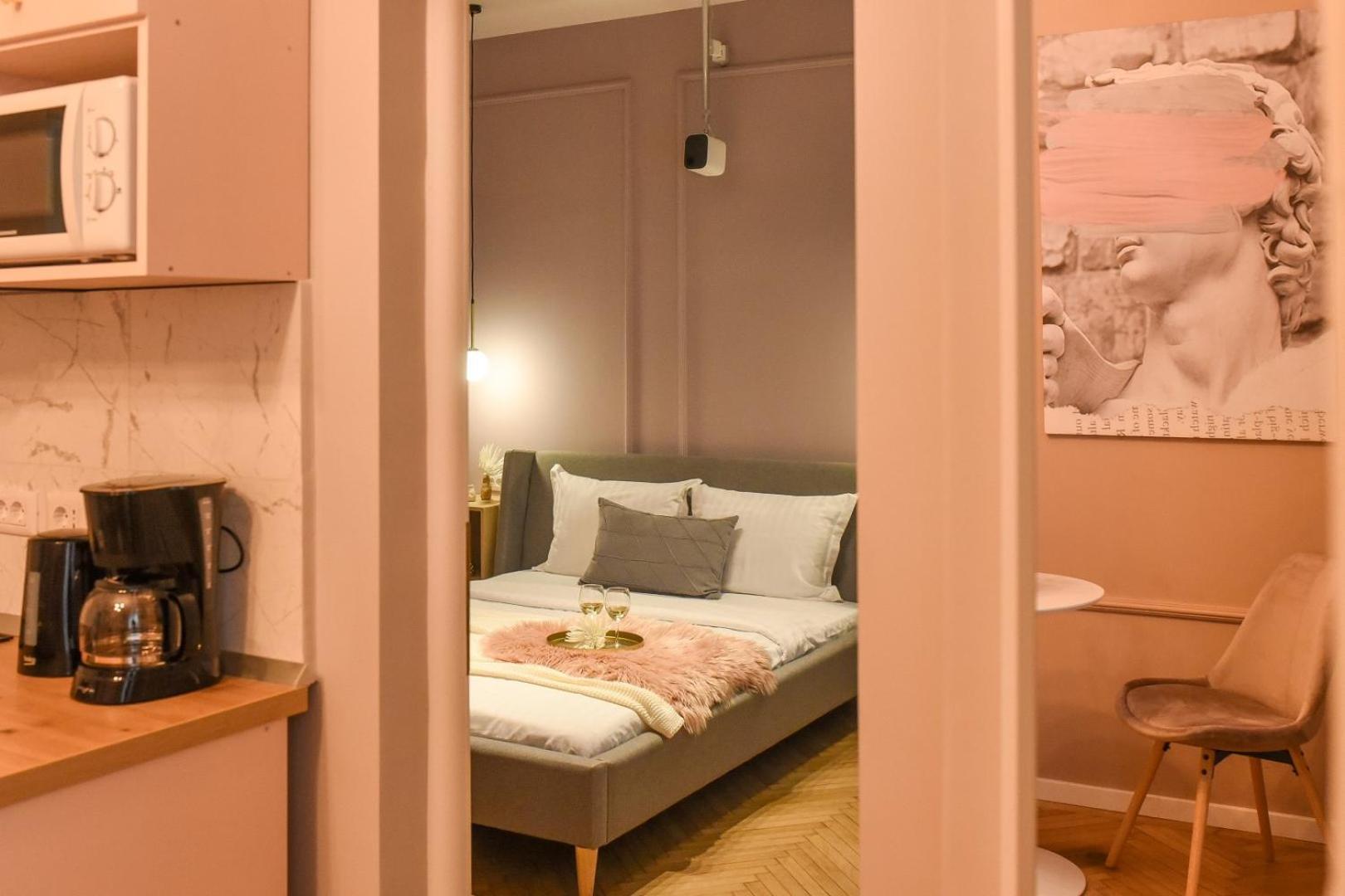 Modern Stay - Central Studios With Wall Projector Near Radisson Bukarest Værelse billede